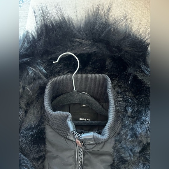 Rudsak Genuine Leather & Fur Grace Jacket Size M - Picture 2 of 9